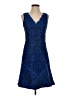 Calvin Klein Paisley Blue Cocktail Dress Size S (estimated) - photo 1