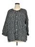 Terra & Sky Black 3/4 Sleeve Blouse Size 2X - photo 1