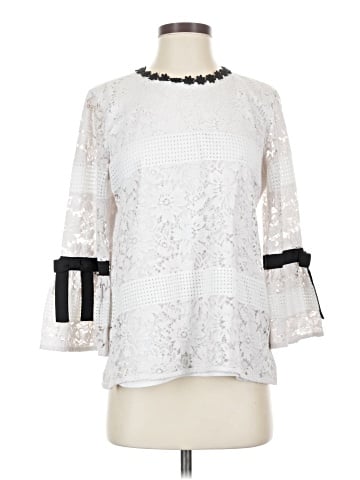 Karl Lagerfeld Paris 3/4 Sleeve Blouse (view 1)