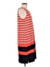 Talbots 100% Cotton Stripes Red Casual Dress Size L - photo 4