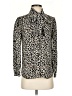 J.Crew 100% Silk Animal Print Ivory Long Sleeve Silk Top Size XS - photo 1