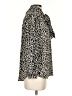 J.Crew 100% Silk Animal Print Ivory Long Sleeve Silk Top Size XS - photo 4