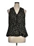 Pleione 100% Polyester Black Sleeveless Blouse Size XL - photo 1