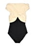 Carmen Marc Valvo Ivory Bodysuit Size 10 - photo 1