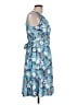 Unbranded Print Blue Casual Dress Size L - photo 4