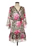 Boston Proper 100% Polyester Animal Print Pink Cocktail Dress Size S - photo 1