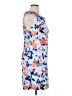 Talbots Floral Blue Cocktail Dress Size 16 Petite - photo 4
