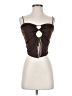 Windsor Brown Sleeveless Blouse Size S - photo 1