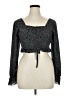 Unbranded 100% Polyester Black Long Sleeve Blouse Size XL - photo 1