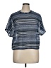 Falls Creek Blue Short Sleeve Top Size 1X - photo 1