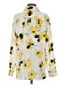 Ann Taylor Floral Yellow Long Sleeve Blouse Size S - photo 2