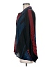 A.P.N.Y. Color Block Blue Long Sleeve Blouse Size M - photo 5
