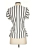 Lily White Silver Short Sleeve Blouse Size S - photo 2