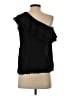 Aqua 100% Polyester Black Sleeveless Blouse Size XS - photo 2