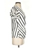 Lily White Silver Short Sleeve Blouse Size S - photo 4