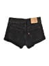 Levi's 100% Cotton Black Denim Shorts Size 24 waist - photo 2