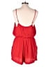 Express 100% Rayon Solid Red Romper Size L - photo 2