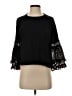 Maje Black 3/4 Sleeve Top Size Sm (1) - photo 1
