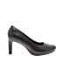 Clarks 100% Leather Black Heels Size 8 1/2 - photo 1
