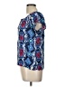 Kim Rogers 100% Rayon Blue Short Sleeve Blouse Size L - photo 5