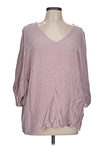 Easel 3/4 Sleeve Blouse (view 1)