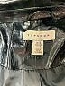 Topshop 100% Leather Metallic Black Leather Jacket Size 10 - photo 6