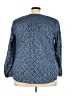 Talbots 100% Cotton Blue Long Sleeve Blouse Size 3X - photo 2