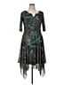 CHRIS McLaughlin Paisley Teal Cocktail Dress Size 16 - photo 1