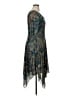 CHRIS McLaughlin Paisley Teal Cocktail Dress Size 16 - photo 4