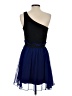 Jay Godfrey 100% Silk Color Block Blue Cocktail Dress Size 2 - photo 2