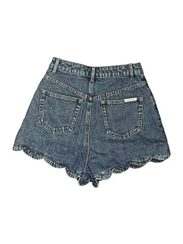 Self-Portrait Denim Shorts (view 2)