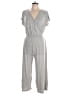 Caution to the Wind Metallic Silver Jumpsuit Size L - photo 1