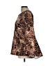 Venus Animal Print Brown Long Sleeve Blouse Size L - photo 5