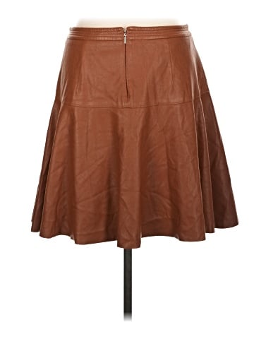 Rebecca Taylor Faux Leather Skirt (view 2)