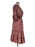 Max Studio Paisley Burgundy Casual Dress Size M - photo 4