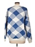 &merci Checkered-gingham Blue Pullover Sweater Size L - photo 2