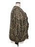T Tahari 100% Polyester Animal Print Gold Long Sleeve Blouse Size 2X - photo 4