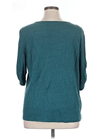 Garnet Hill 3/4 Sleeve T-Shirt (view 2)