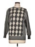 Snow Lotus 100% Cashmere Argyle Gray Cashmere Pullover Sweater Size EU 44 / US 14 - photo 1