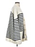 Zara 100% Wool Stripes Ivory Wool Cardigan Size S - photo 4