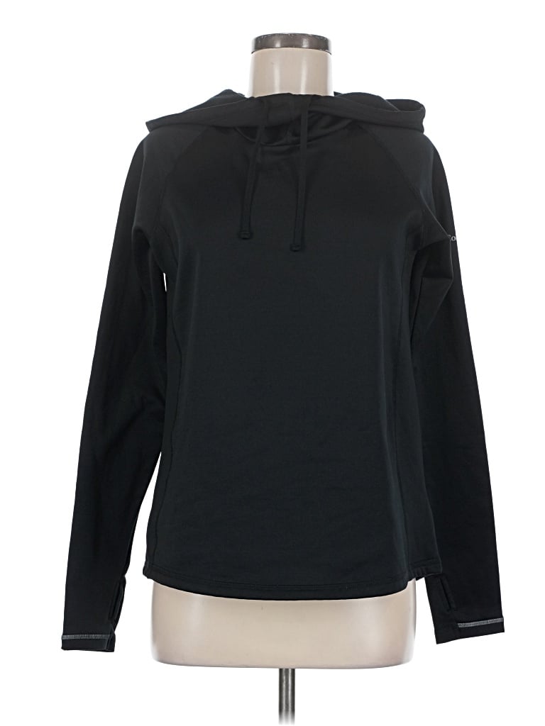 Pre-owned Columbia Pullover Hoodie In Black