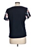 Van Heusen 100% Polyester Floral Blue Short Sleeve Blouse Size L - photo 2
