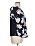 Van Heusen 100% Polyester Floral Blue Short Sleeve Blouse Size L - photo 4
