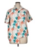 Assorted Brands Tropical Orange Short Sleeve Button-Down Shirt Size XL - photo 1