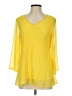 Valerie Stevens 100% Polyester Yellow 3/4 Sleeve Blouse Size S - photo 1
