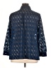 BLOOMCHIC 100% Polyester Chevron-herringbone Blue 3/4 Sleeve Blouse Size 14 - 16 - photo 2
