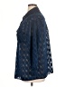 BLOOMCHIC 100% Polyester Chevron-herringbone Blue 3/4 Sleeve Blouse Size 14 - 16 - photo 5