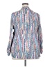 Ruby Rd. Blue Long Sleeve Blouse Size 2X - photo 2