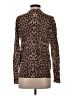 Equipment Animal Print Brown Wool Pullover Sweater Size S - photo 2