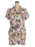 ModCloth Pink White Romper Size 1X - photo 1